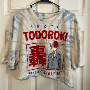 Shoto Todoroki Cropped Graphic Tee